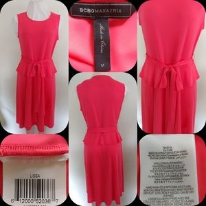 EUC BCBG MAXAZARIA "LISSA" FLOWY DRESS SIZE M